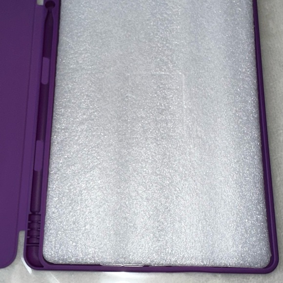 10.21nch TPU Smart Stand Back Case Cover With Pencil Holder (Dark Purple) NEW - Picture 15 of 16